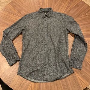 Diesel gray button up shirt, casual slim fit